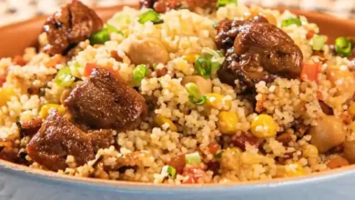 Cous Cous com Frango Caipira